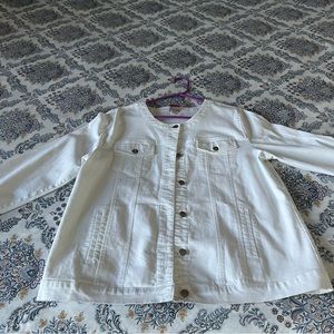 White denim jacket